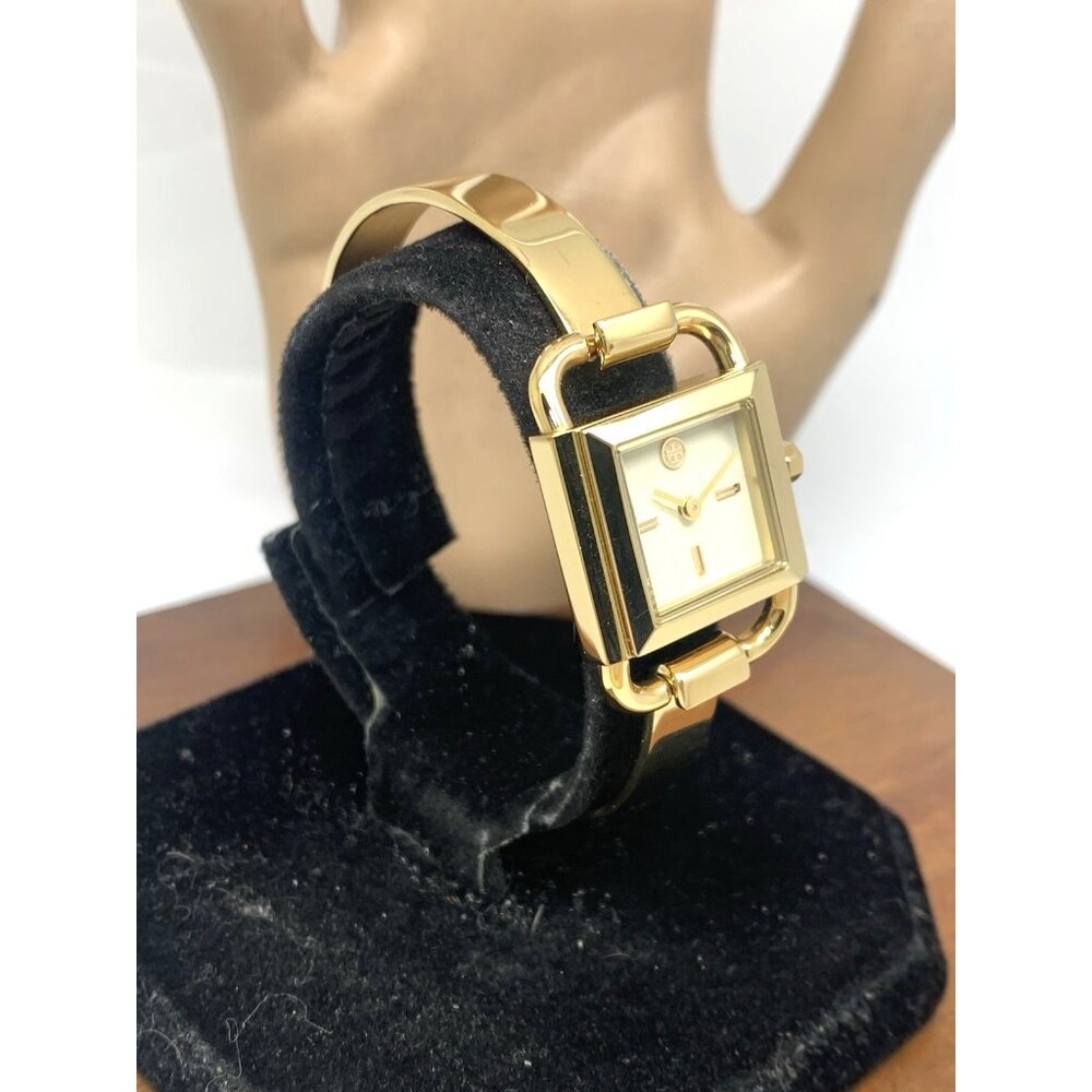 Tory Burch Women's Watch TBW7257 Petite Cream Dial Quartz Bangle Gold Steel - Picture 2 of 15